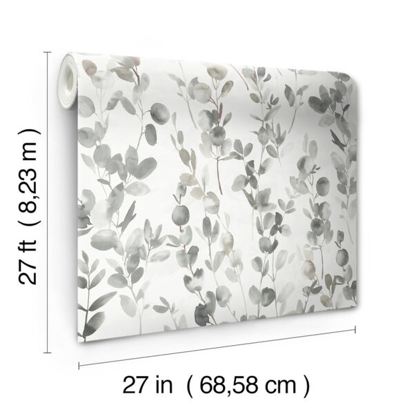 Candice Olson Modern Nature 2nd Edition Gray and Taupe Joyful Eucalyptus Wallpaper, image 3