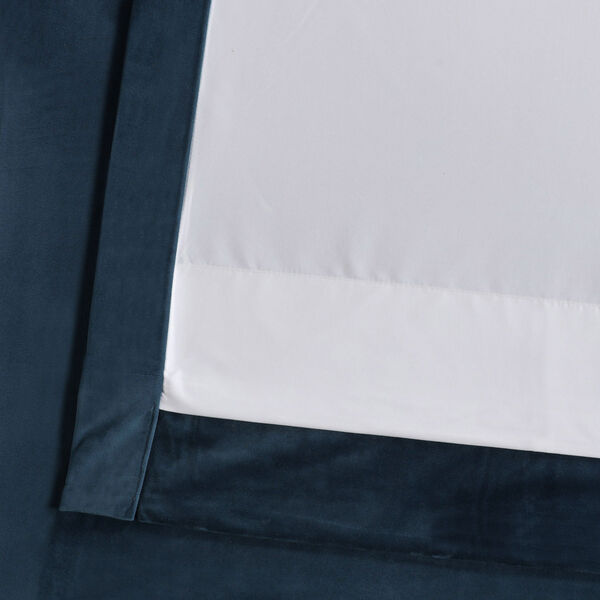 Blue 84 x 50 In. Plush Velvet Curtain Single Panel, image 6