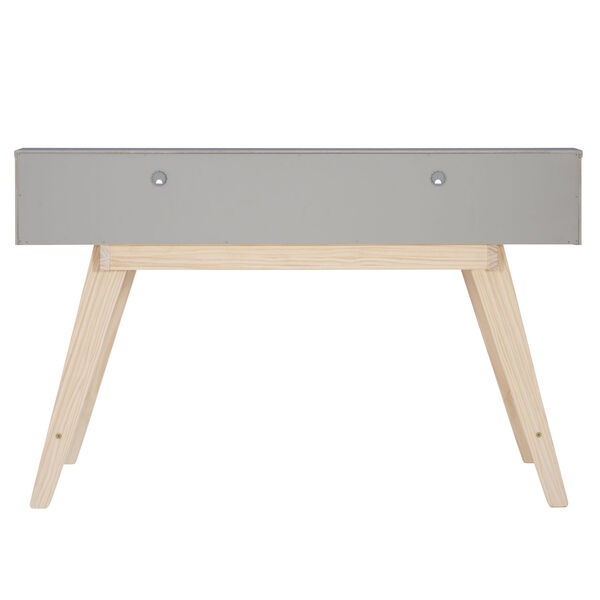 Russ Gray Two-Drawer Desk, image 5