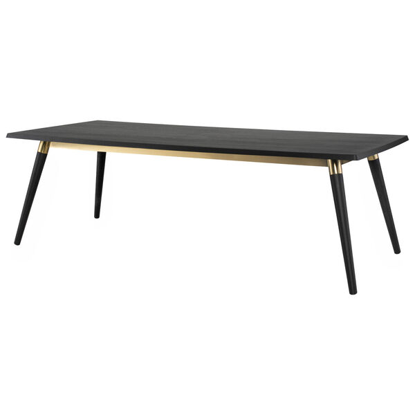 Scholar Onyx and Gold 95-Inch Dining Table, image 5