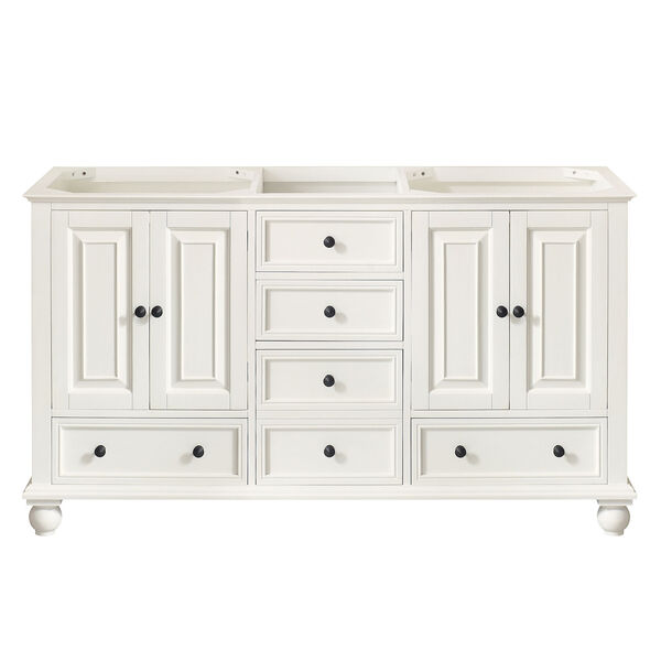 Thompson French White 60-Inch Vanity Only, image 1