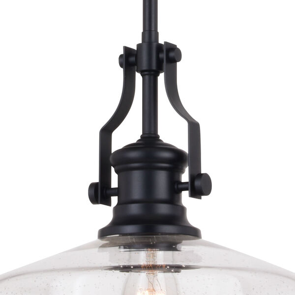 Beloit Matte Black One-Light Pendant with Clear Glass, image 5