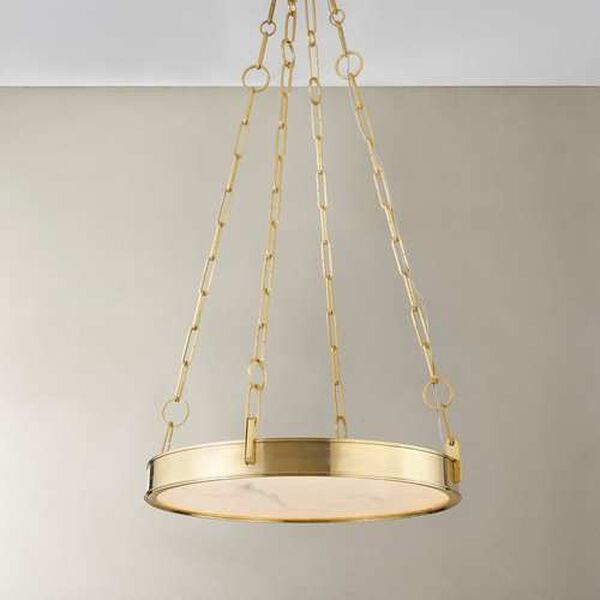 Kirby Aged Brass 20-Inch One-Light Chandelier, image 2
