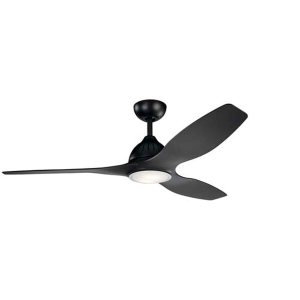 Jace Satin Black LED 60-Inch Ceiling Fan, image 1