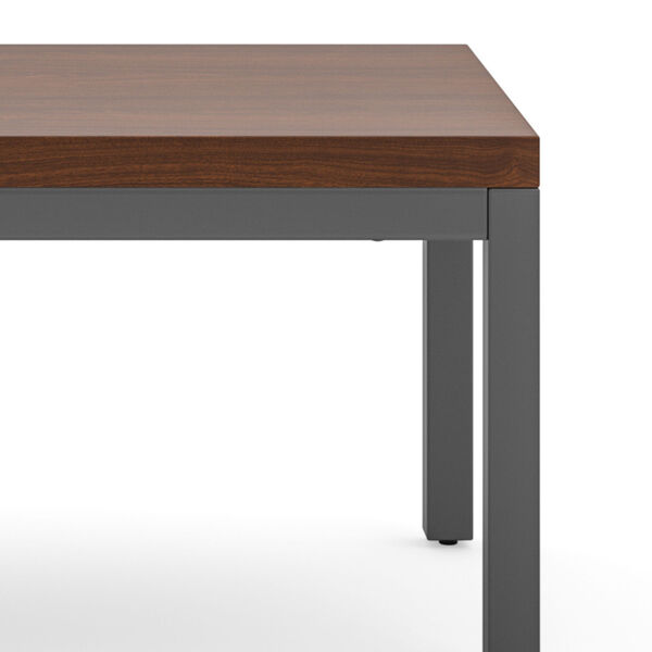 Merge Brown Coffee Table with Post Legs, image 4