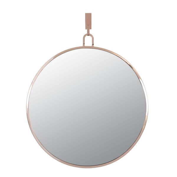 Stopwatch Rose Gold Round Accent Mirror, image 1