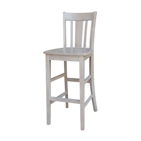 San Remo Barheight Stool in Washed Gray Taupe, image 1