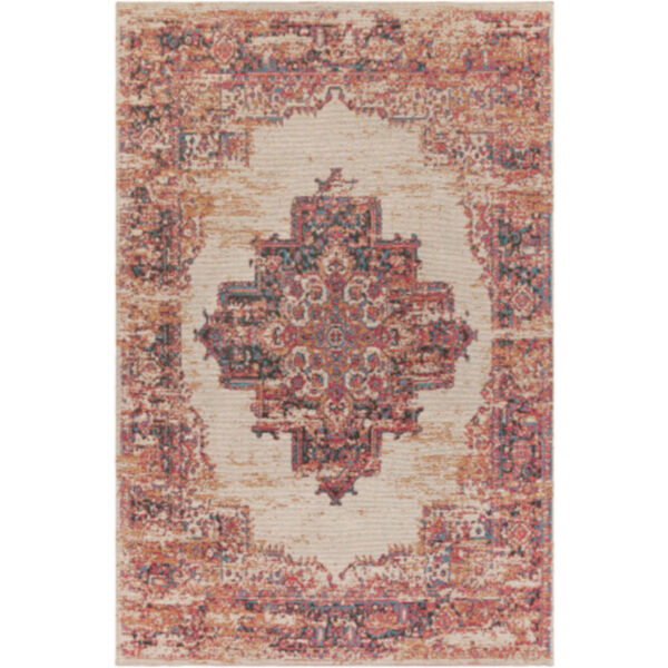 Amsterdam Bright Red and Ivory Rectangular: 8 Ft. x 10 Ft. Rug, image 1