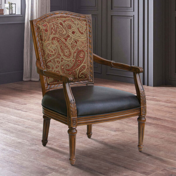 Masculine Carved High Back Chair, image 3