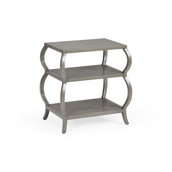 Gray 24-Inch Kate Tiered Table, image 1