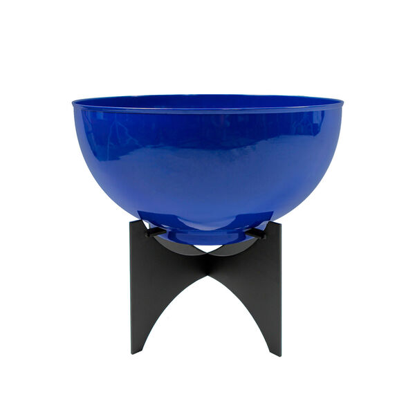 Norma II French Blue Planter with Flower Bowl, image 7