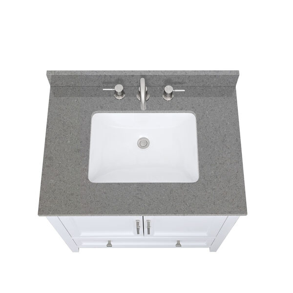 Lotte Radianz Contrail Matte 31-Inch Vanity Top with Rectangular Sink, image 4