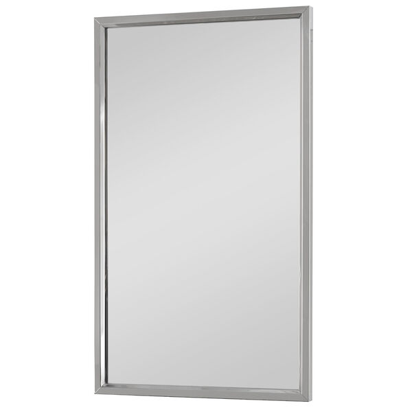 Selby Stainless Steel Rectangular Wall Mirror, image 4