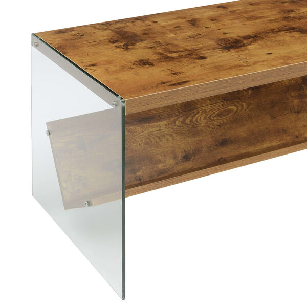 SoHo Brown Coffee Table with Shelf, image 4