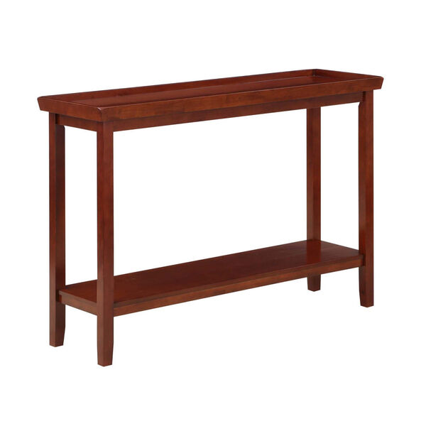 Ledgewood Mahogany Console Table with Shelf, image 1