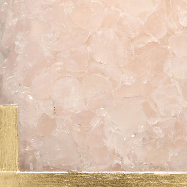 Diana Pink Quartz and Gold Leaf One-Light Table Lamp, image 2