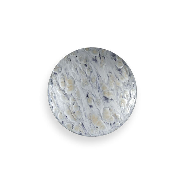 Silver 20-Inch Crater Wall Decor, image 1