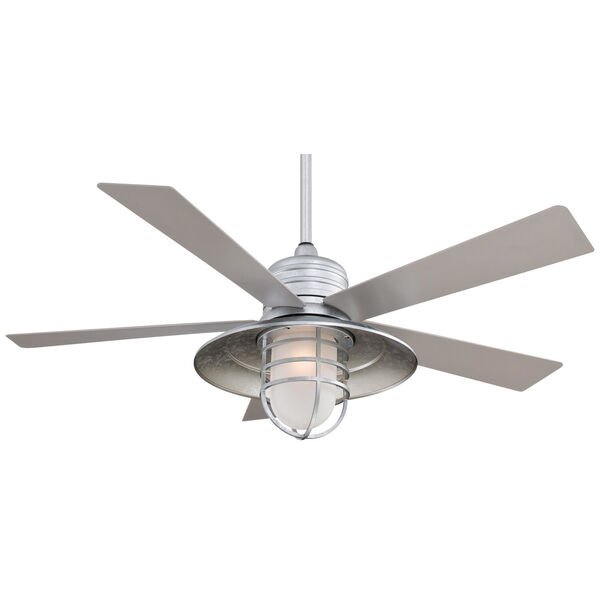 Rainman Galvanized 54-Inch One-Light Outdoor Ceiling Fan, image 1