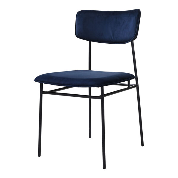 Sailor Blue and Black Dining Chair, Set of 2, image 1