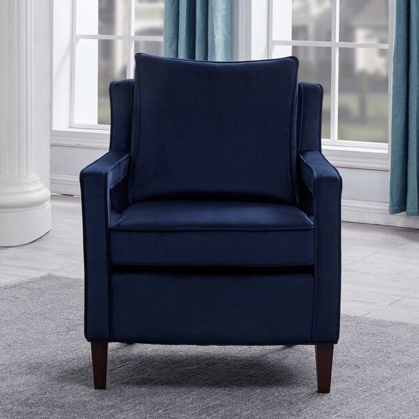 Questa Navy Blue Accent Chair, image 5