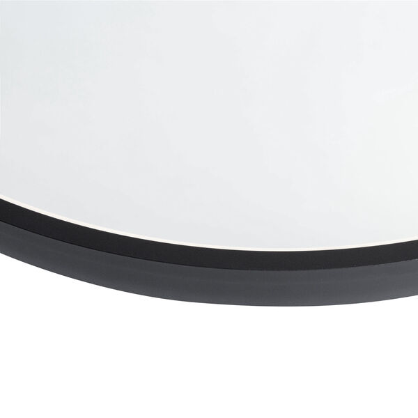 Reflections Matte Black 24-Inch LED Wall Mirror, image 3