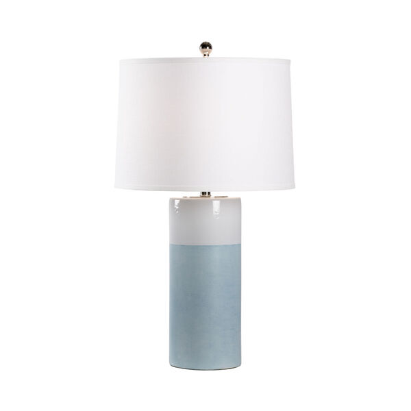 Destin Aqua Blue and White One-Light Table Lamp, image 1
