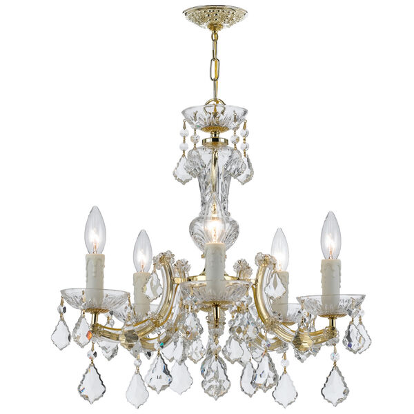 Maria Theresa Gold Five-Light Chandelier, image 1