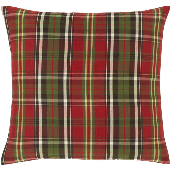 Allison Cherry and Green 18-Inch Throw Pillow, image 2