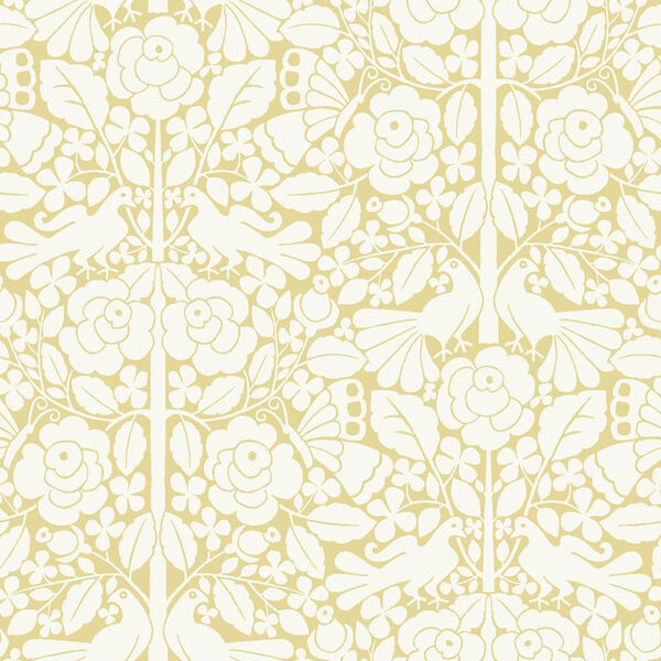 Fairy Tales Yellow Wallpaper - SAMPLE SWATCH ONLY, image 1
