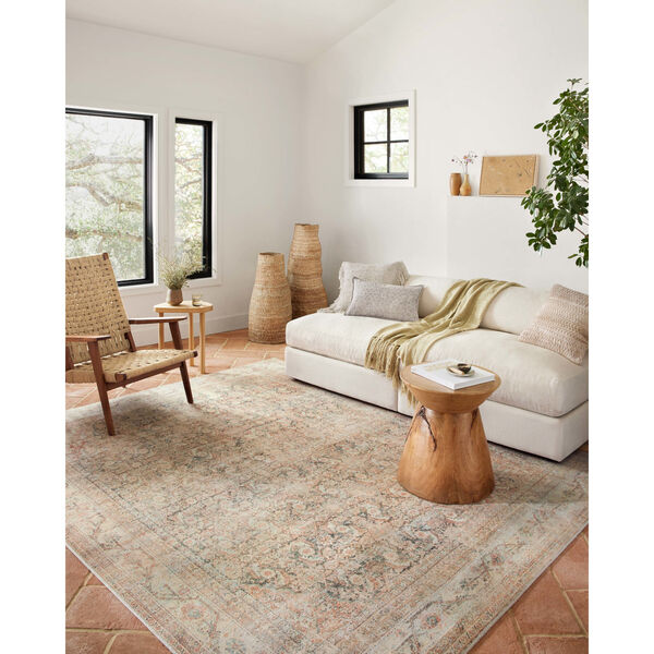 Adrian Natural and Apricot Area Rug, image 2