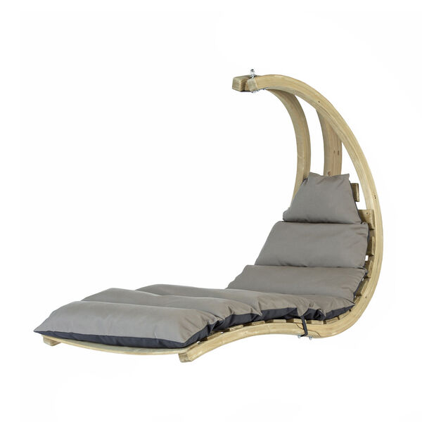 Poland Anthracite Taupe Swing Lounger Chair, image 1