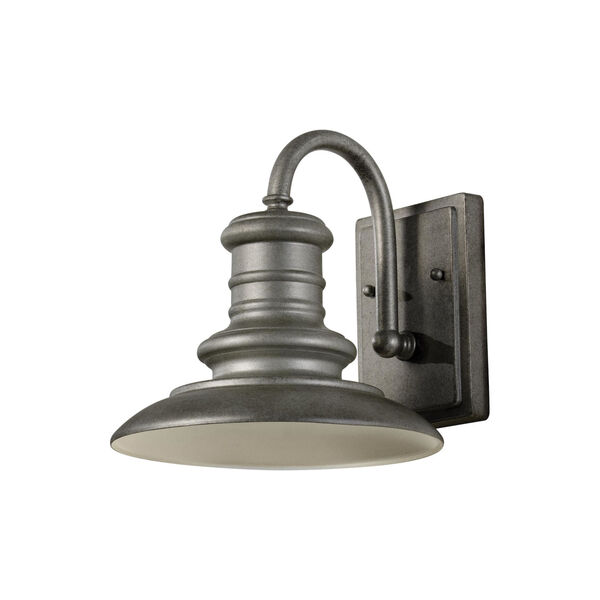 Redding Station Tarnished Silver Nine-Inch One-Light Outdoor Wall Sconce, image 1