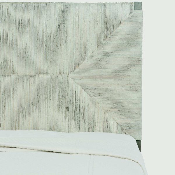 Alannis White Oak and Rustic Gray Woven Panel Bed, image 4
