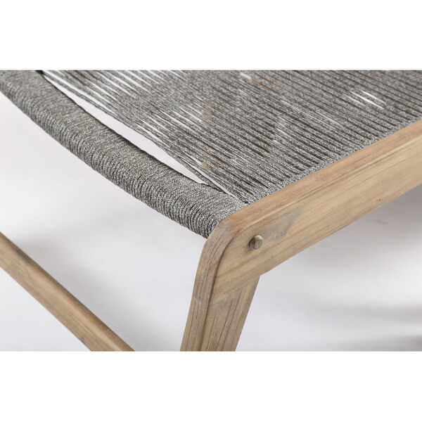 Explorer Oceans Lounge Chair in Eucalyptus Wood and Mixed Grey, image 4
