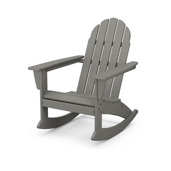 Vineyard Slate Grey Adirondack Rocking Chair, image 1