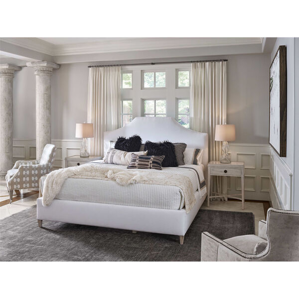 Blythe Dover White Upholstered Bed, image 2