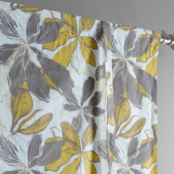 Sunny Day Gold Printed Cotton Tie-Up Window Shade Single Panel, image 5