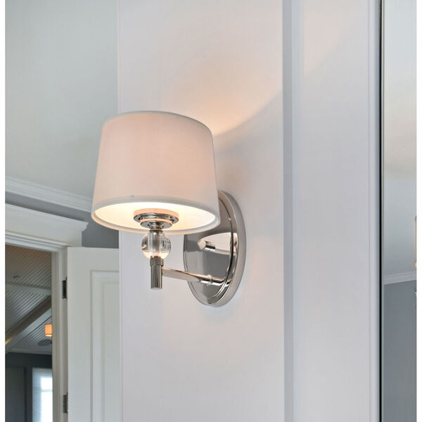 Rondo Polished Nickel One-Light Wall Sconce, image 5
