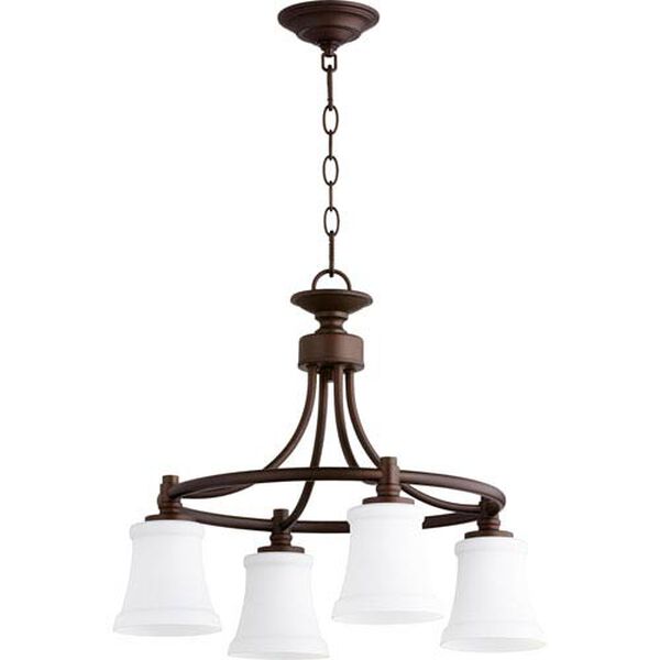 Atherton Oiled Bronze 21-Inch Four-Light Chandelier, image 1