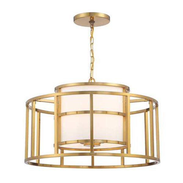 Hulton Luxe Gold Five-Light Chandelier, image 1