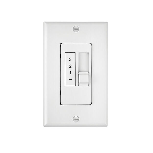 White Three-Speed Five-Amp Wall Control, image 2