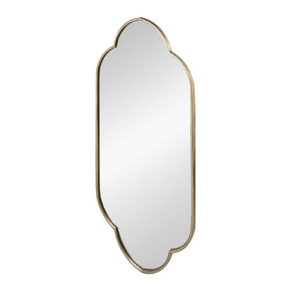 Champagne Clarissa Oval Metal Wall Mirror, image 2