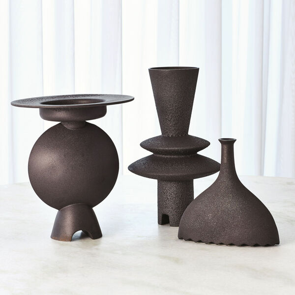 Studio A Home Black Noelle Geometric Vase, image 5
