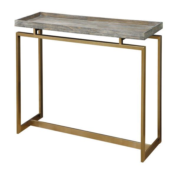 Evelyn Weathered Brown Console Table, image 1