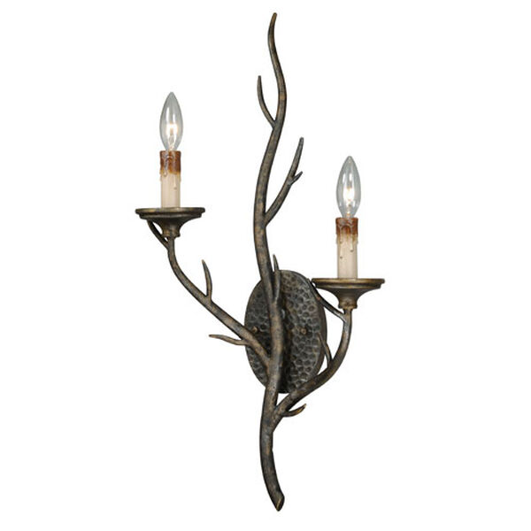Monterey Autumn Patina Two-Light Wall Sconce, image 1