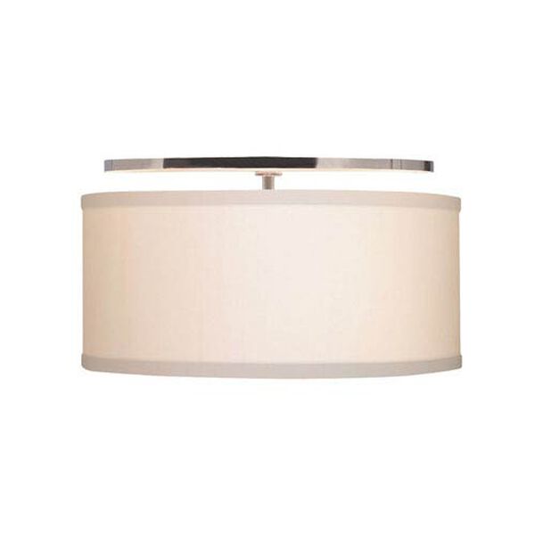 Mulberry Desert Clay Four-Light Semi Flush Mount with Satin Nickel Canopy, image 1