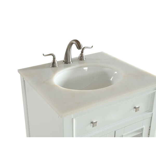 Cape Cod Frosted White Vanity Washstand, image 4
