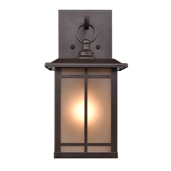 Brockston Powder Coat Bronze Seven-Inch One-Light Outdoor Wall Sconce, image 1