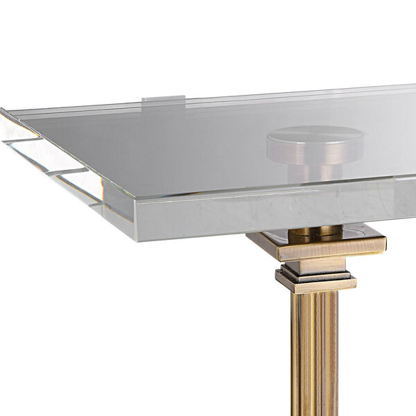 Richelieu Brushed Brass Drink Table, image 3