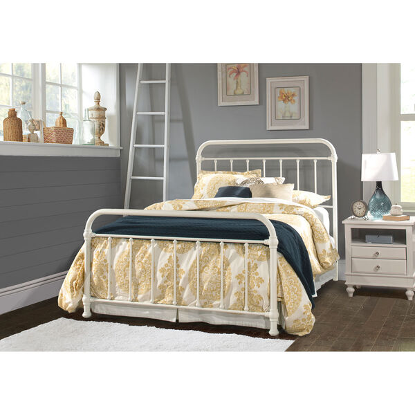 Kirkland Twin Bed Set with Frame - Soft White, image 1